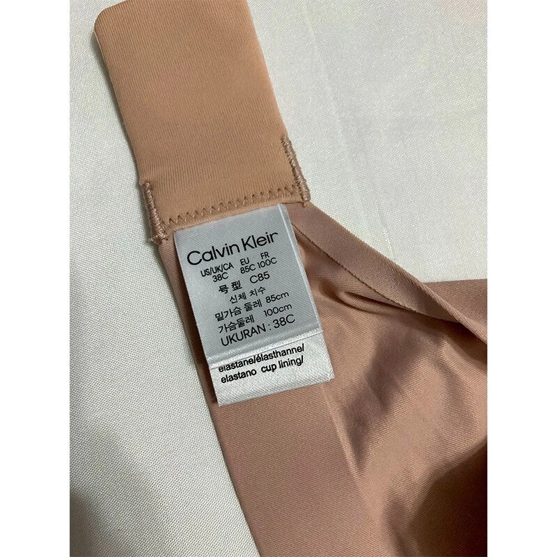 NWD Calvin Klein Touch Lightly Lined Scoop Neck Bra Honey 38C