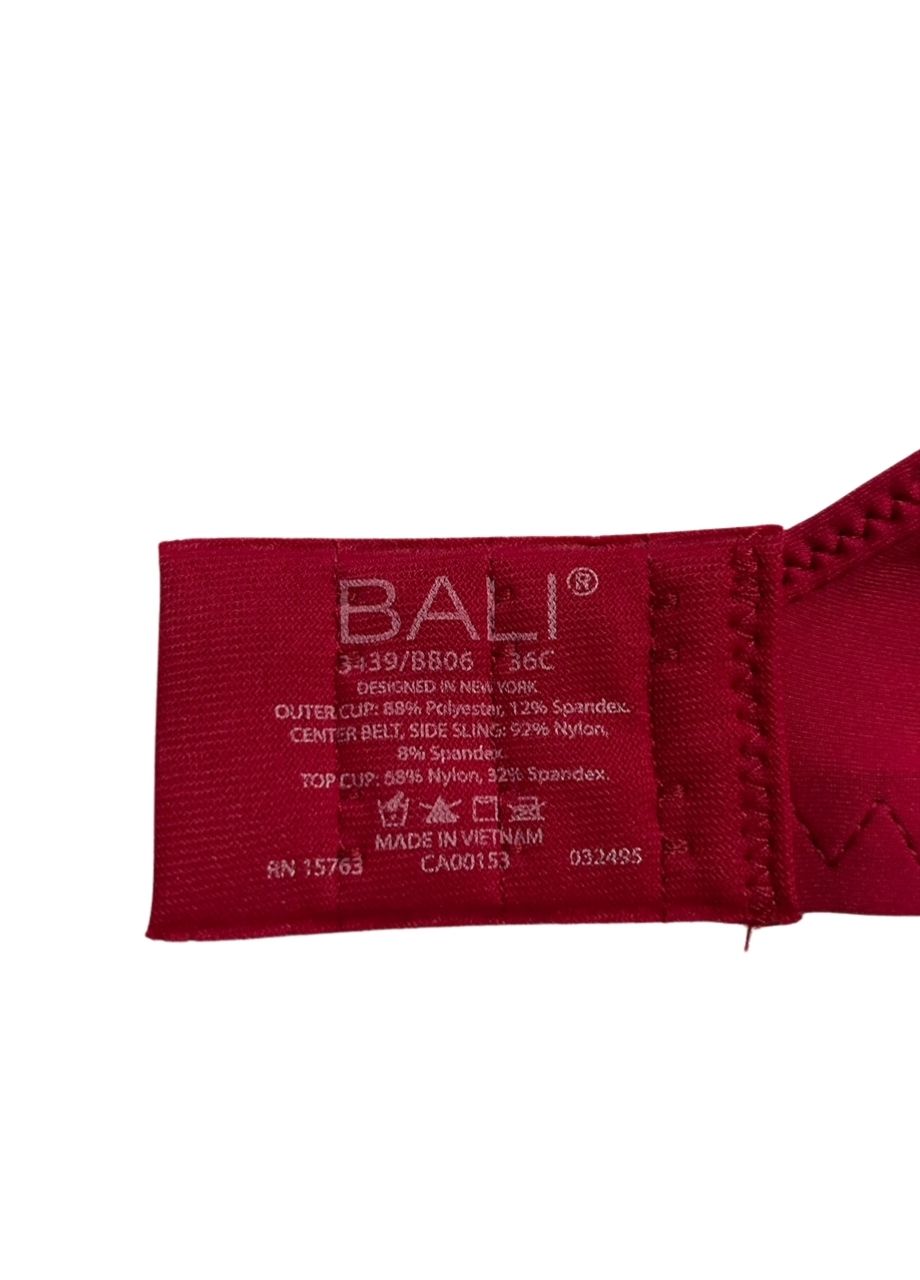 BALI One Smooth U Smoothing Underwire Bra SCARLET BERRY 36C