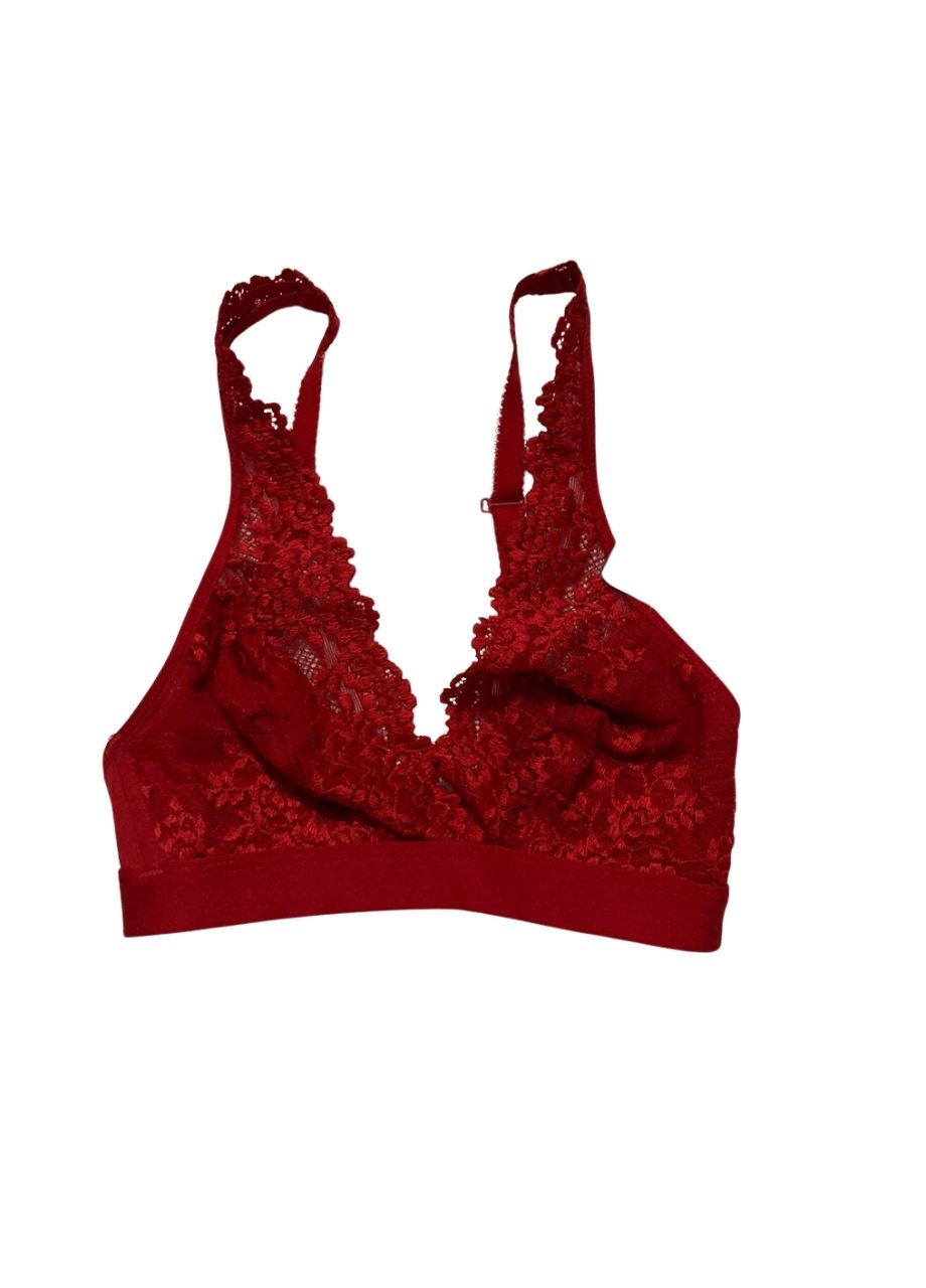 WACOAL Embrace Lace Convertible Plunge Soft Cup Wireless Bra RED 32