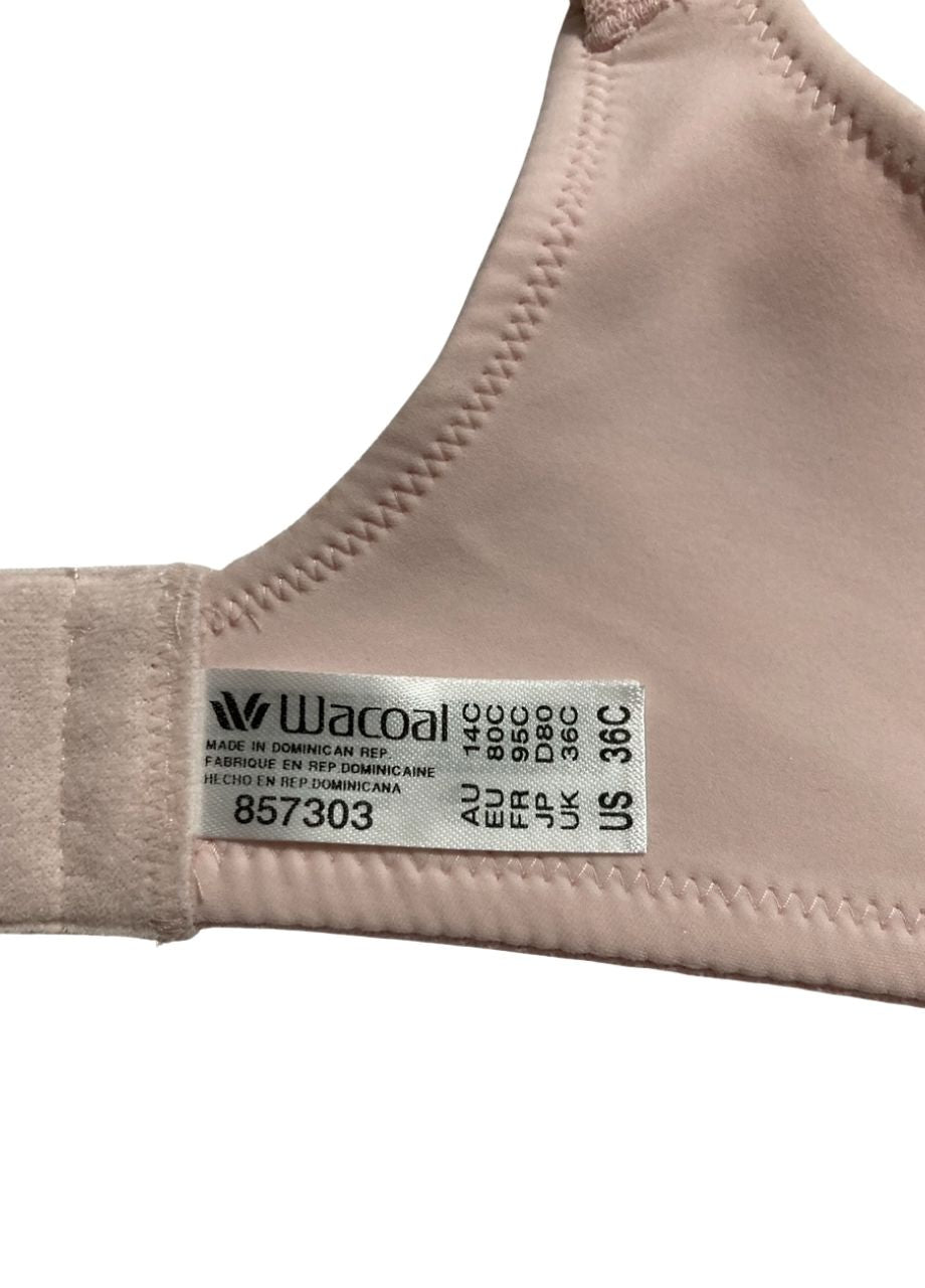 WACOAL Back Appeal Minimizer Unlined Underwire Bra CRYSTAL PINK 36C