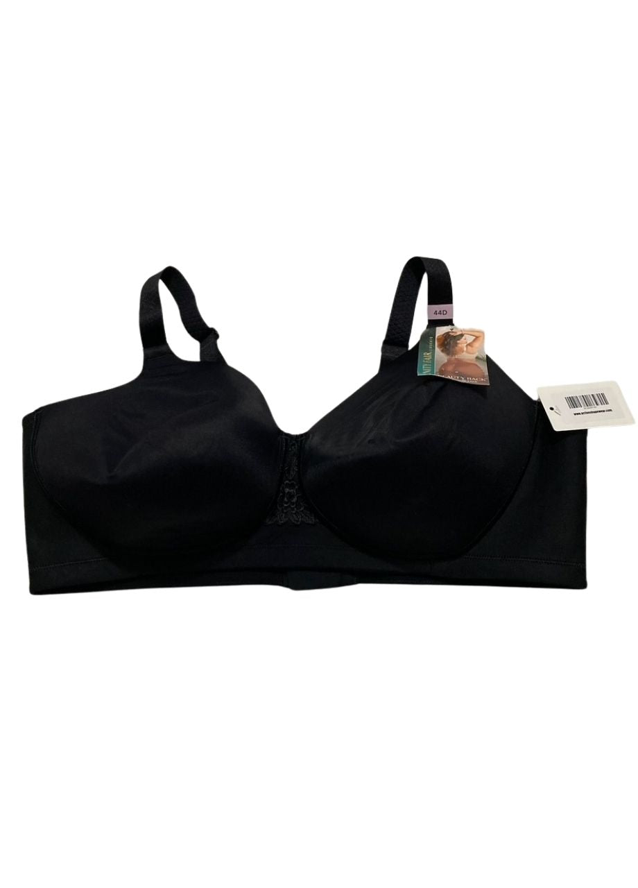 NWD VANITY FAIR Full Figure Beauty Back Smoothing Bra BLACK 44D