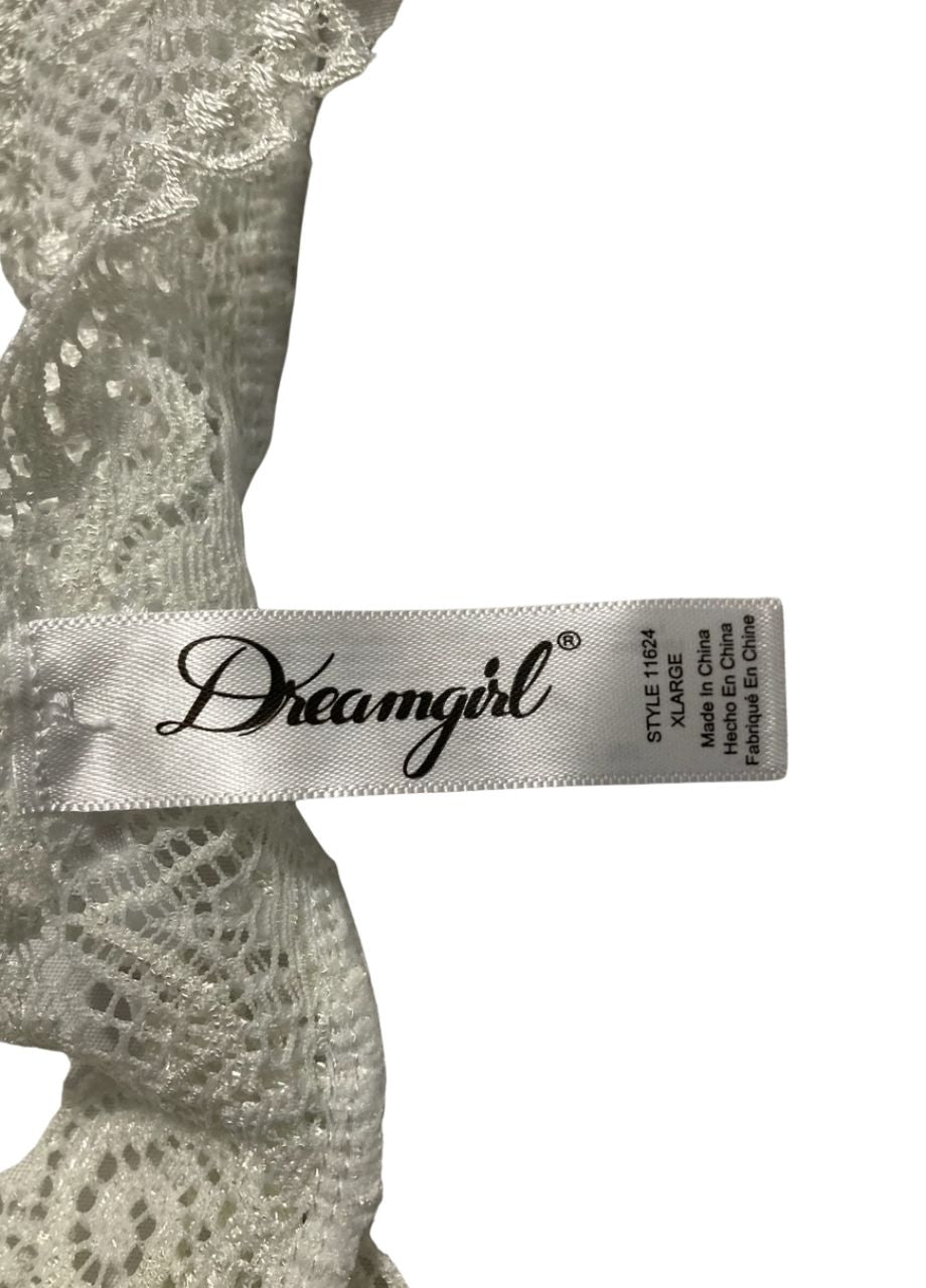 DREAMGIRL Soft Silky Microfiber panties WHITE XL
