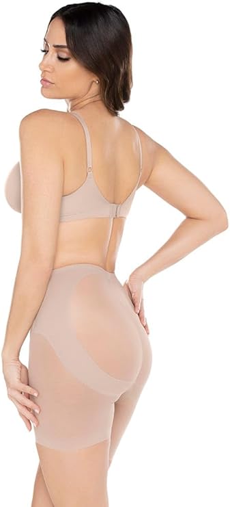 NWD MIRACLESUIT Rear Lifting Boyshort Panties Underwear NUDE M