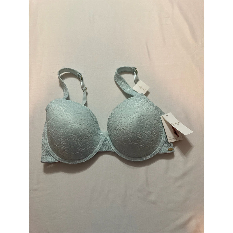 Jessica Simpson Bra Floral Lace Padded Blue 38D