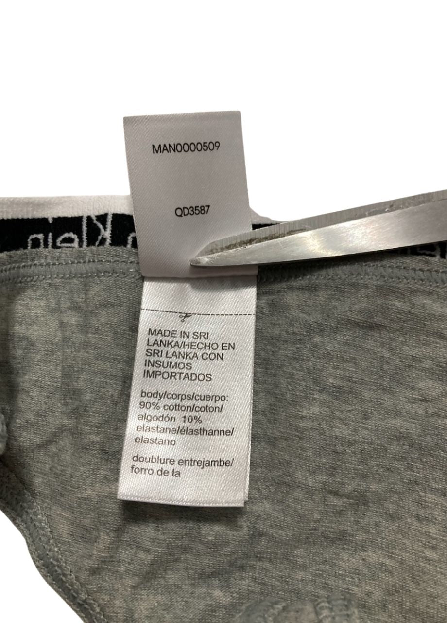 CALVIN KLEIN Carousel Thong Panty GRAY L