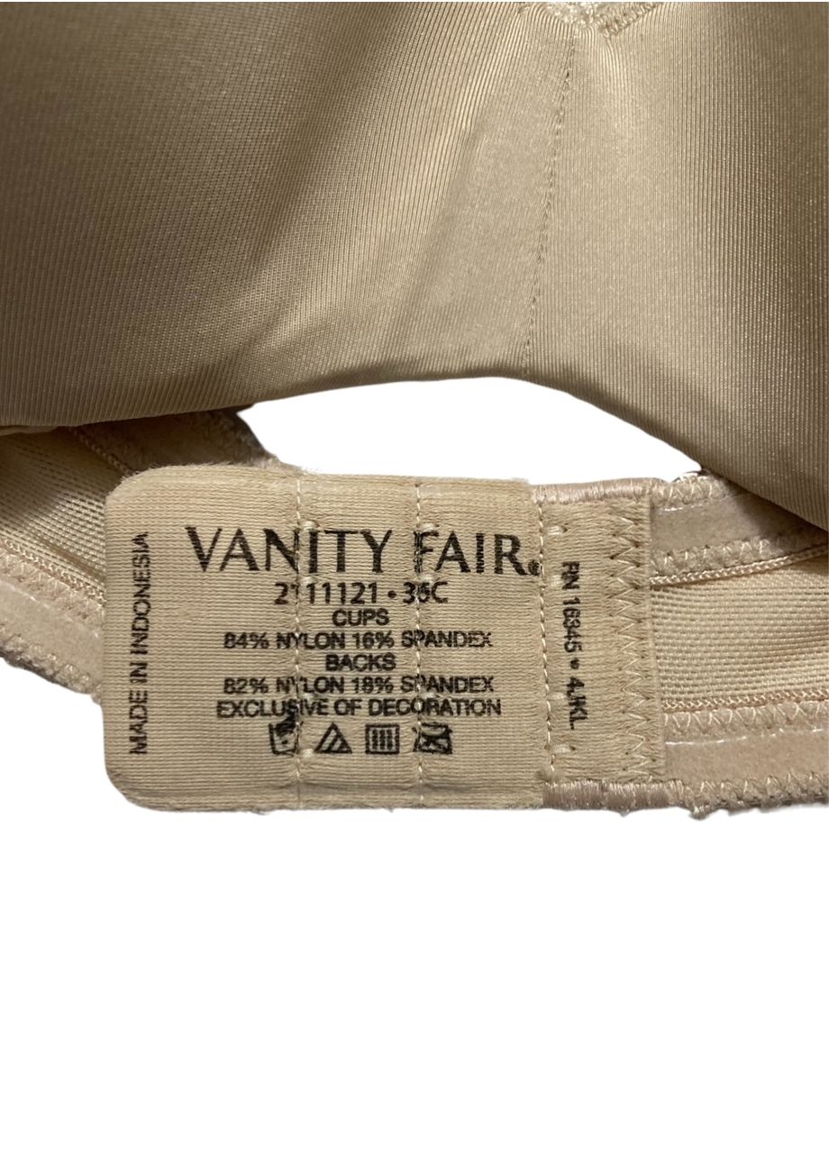 NWD VANITY FAIR Push Up Bra Strapless BEIGE 36C