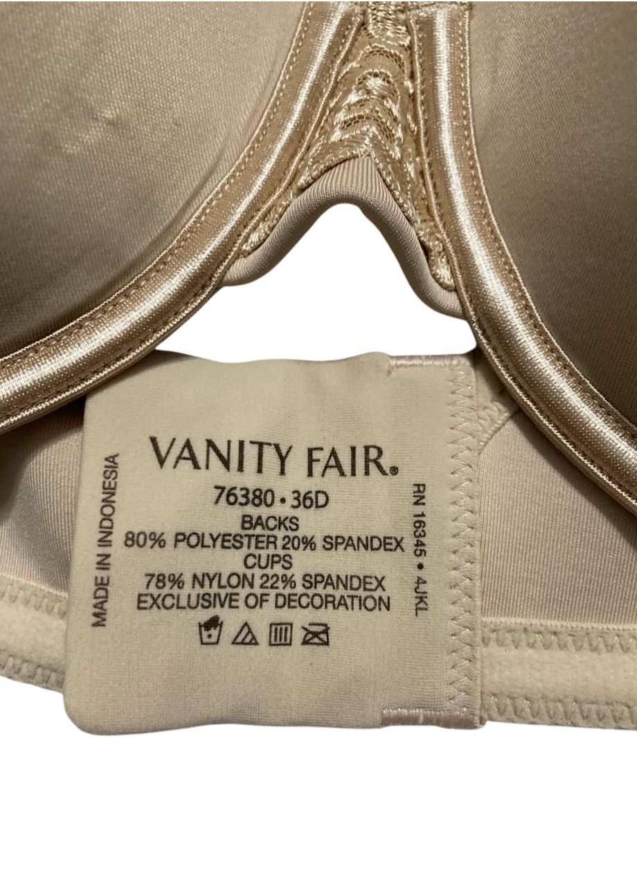 NWD VANITY FAIR Full Figure Beauty Back Smoothing Bra BEIGE 36D