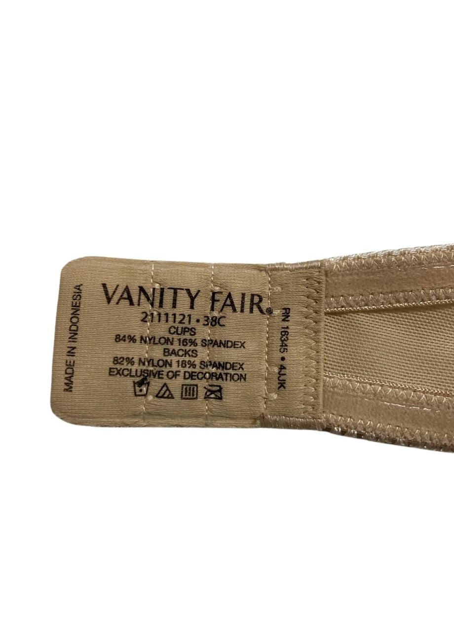 NWD VANITY FAIR Gel Touch Padded Strapless Push Up Bra BARELY BEIGE 38C