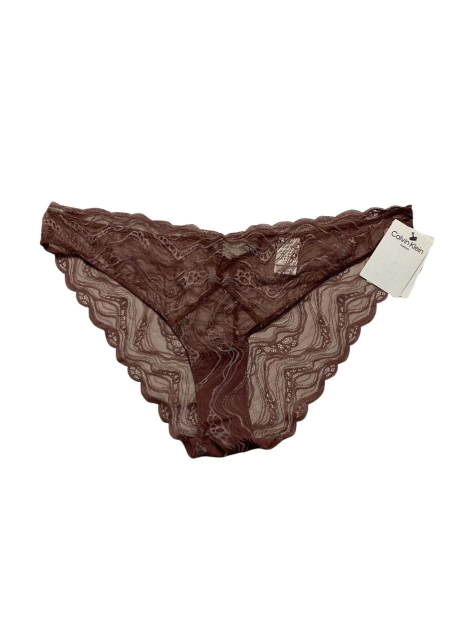 CALVIN KLEIN Instinct Lace Bikini BROWN XL