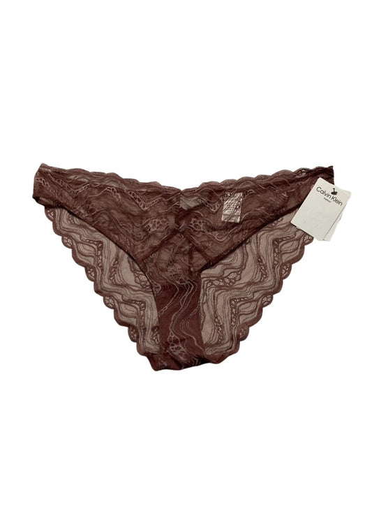 CALVIN KLEIN Instinct Lace Bikini BROWN XL