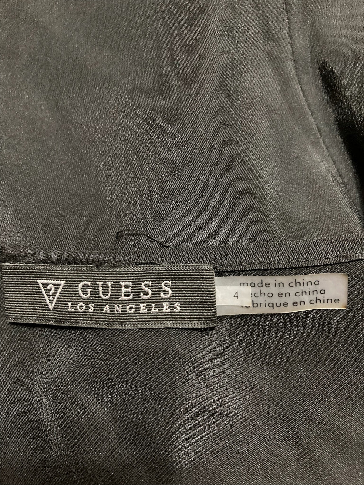 Guess Adjustable Slip Spaguetti Strap Short Petticoat Black 4
