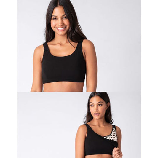 Seraphine Baby Sensory Maternity & Nursing Bra Black And White M