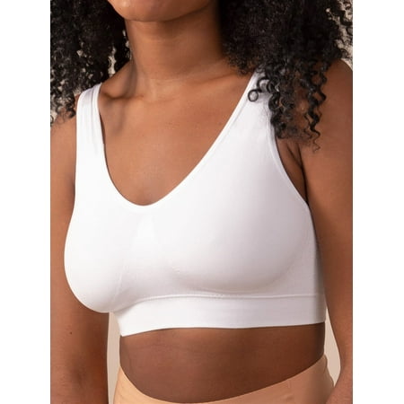 SHAPERMINT Everyday Throw-on Wireless Bralette WHITE XL