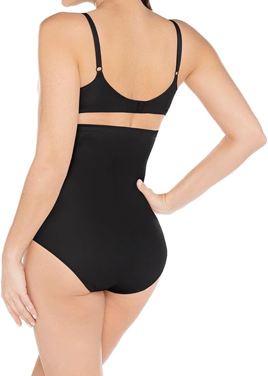 MIRACLESUIT Tummy Tuck High Waist Shaping Panty Brief BLACK L