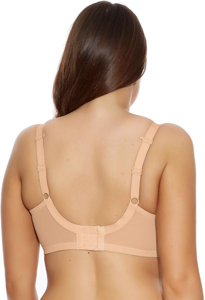 ELOMI Energise Sports Bra: High Impact Support NUDE 34O