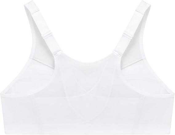 GLAMORISE Plus Size MagicLift Front-Closure Posture Back Bra Wirefree WHITE 52D