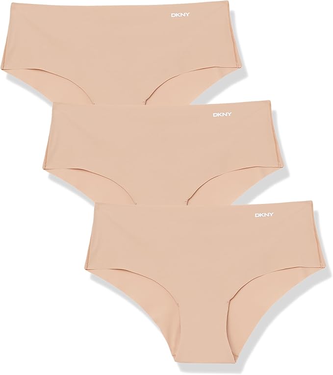 DKNY Litewear Cut Anywhere Hipster Panties 3 Pack Multipack GLOW S