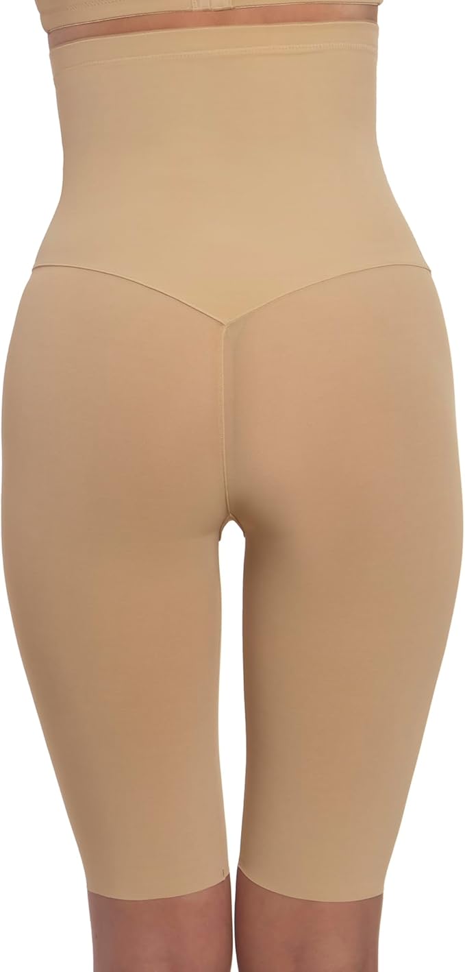 DOMINIQUE Firm Control High Waist Thigh Slimming Shapewear MOCHA L