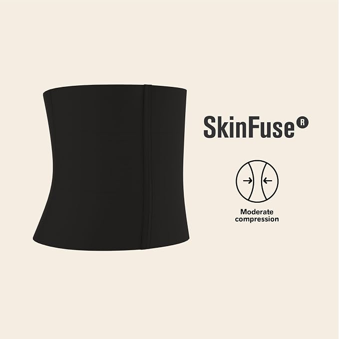 LEONISA Seamless Colombian Compression Waist Cincher BLACK M