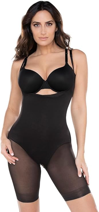 NWD MIRACLESUIT Shapeware Extra Firm High Waist Long Leg Thigh Slimmer BLACK L