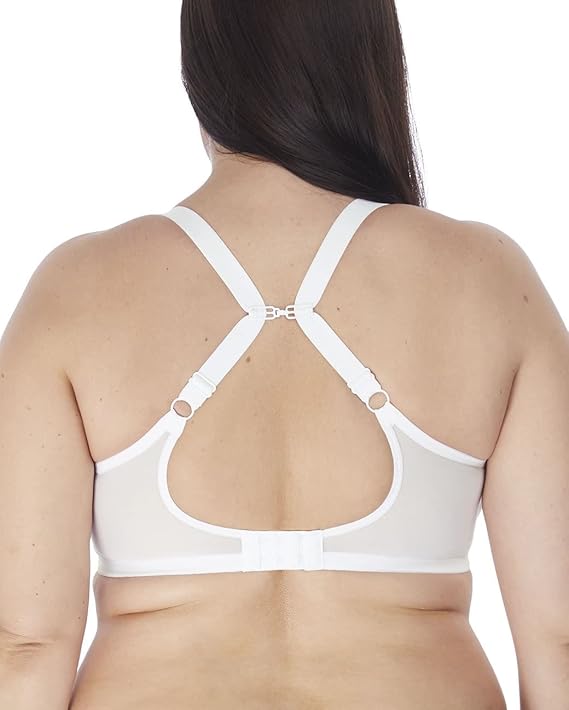 ELOMI Matilda Underwire Plunge Bra WHITE 42G