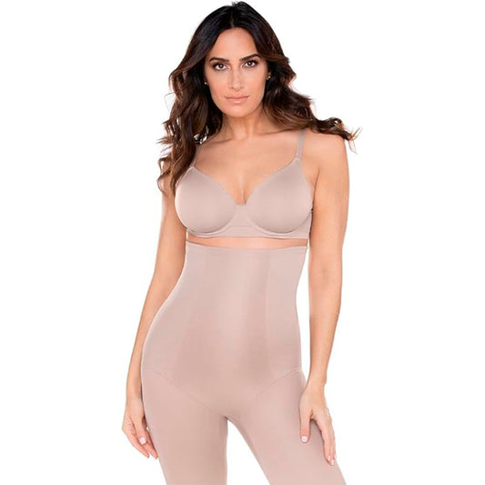 NWD MIRACLESUIT Women's Shapeware High Waist Long Leg Thigh Slimmer BEIGE S