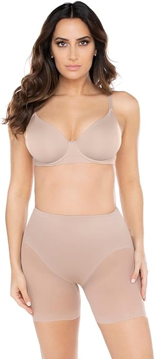 NWD MIRACLESUIT Rear Lifting Boyshort Panties Underwear NUDE M