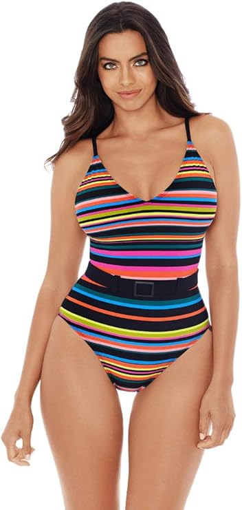 SKINNY DIPPERS Swimwear Lucky Charm Soft Cup One Piece Swimsuit MULTICOLOR L