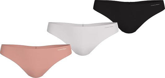 CALVIN KLEIN Invisibles Seamless Thong Panties ASSORTED XL