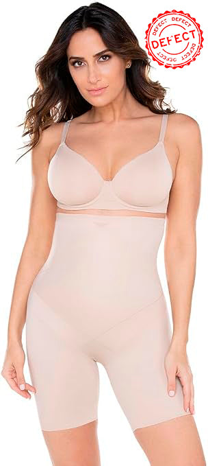 NWD MIRACLESUIT Tummy Tuck High Waist Thigh Slimmer NUDE L