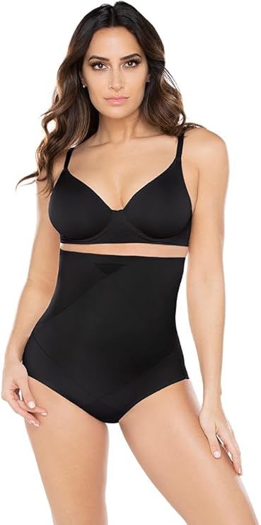 MIRACLESUIT Tummy Tuck High Waist Shaping Panty Brief BLACK L