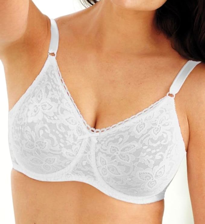 BALI Underwire Lace Bra WHITE 36D