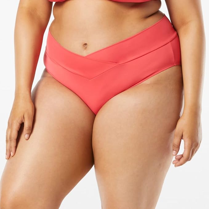 COCO REEF Serene Cross Over Bikini Bottoms PAPAYA L
