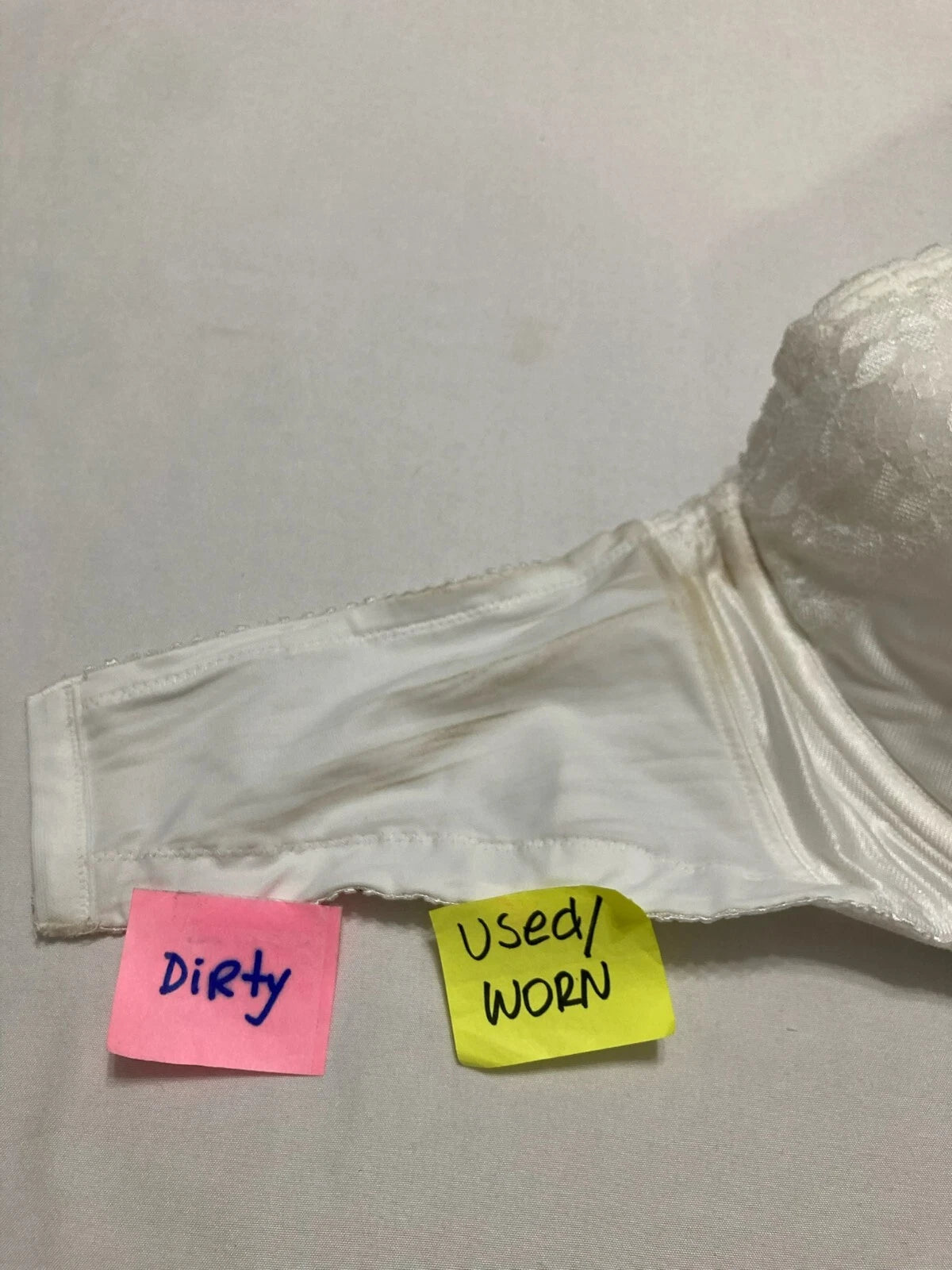 NWD Carnival Full Figure Strapless Lace Bra Ivory 42DDD