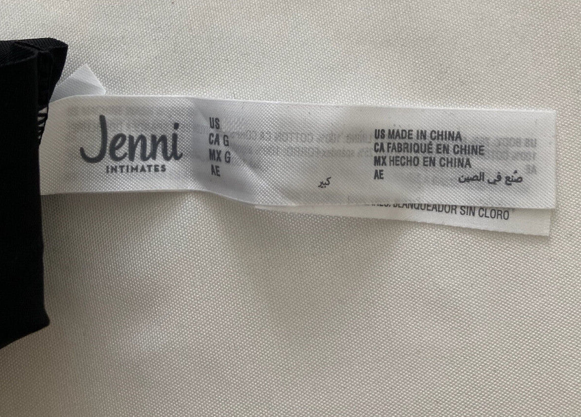 Jenni No-Show Bikini Underwear Black XL