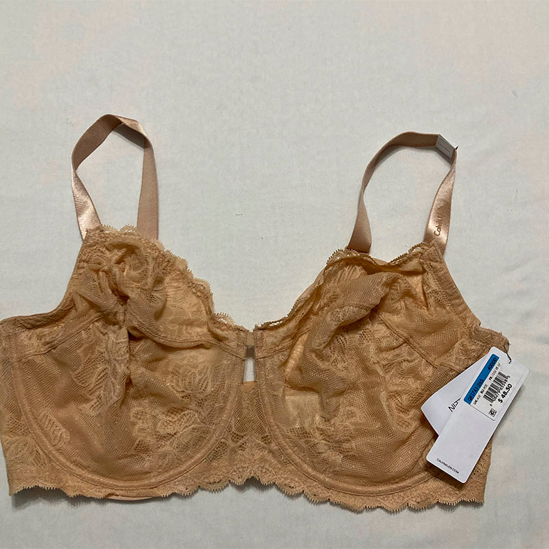 Calvin Klein Seductive Comfort Unlined Full Coverage Bra Bare 40DDD
