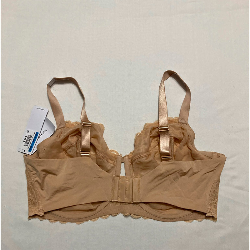 Calvin Klein Seductive Comfort Unlined Full Coverage Bra Bare 40DDD