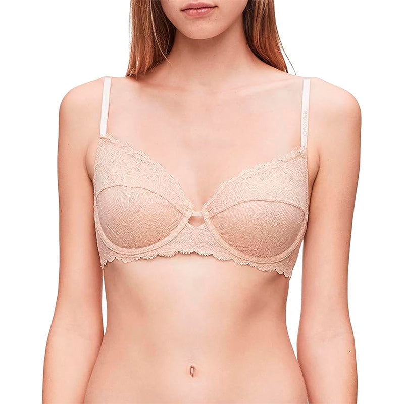 Calvin Klein Seductive Comfort Unlined Full Coverage Bra Bare 40DDD