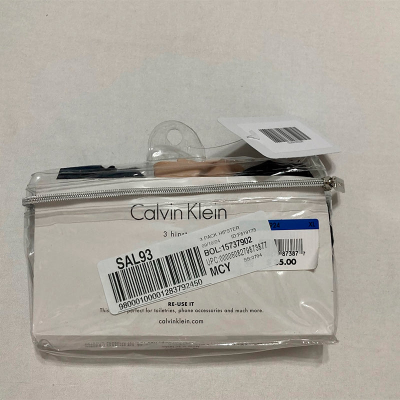 Calvin Klein Seamless Hipster Panties 3 Pack Speakeasy/Light Caramel/Black XL