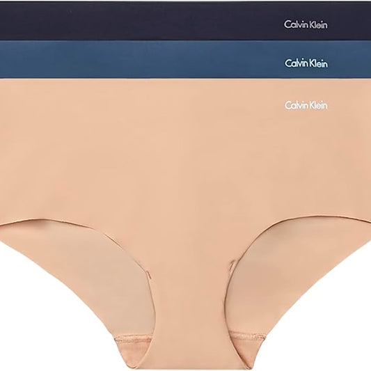 Calvin Klein Seamless Hipster Panties 3 Pack Speakeasy/Light Caramel/Black XL