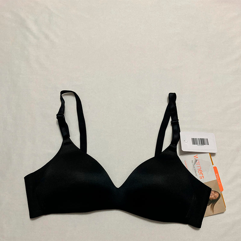 Warner's Effects Underarm-Smoothing Comfort Wireless Black 34A