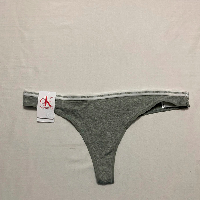 Calvin Klein Cotton Thong Panty Grey Heather S