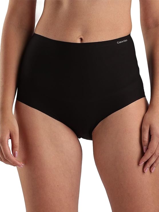 CALVIN KLEIN Shapewear Second Skin Smoothing High-waist Brief BLACK L
