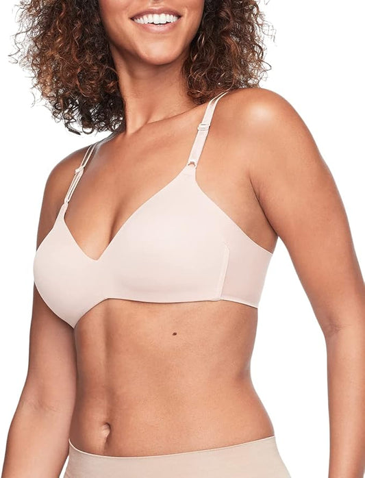 WARNER'S Comfort Wireless Lightly Lined T-Shirt Bra ROSEWATER 34C