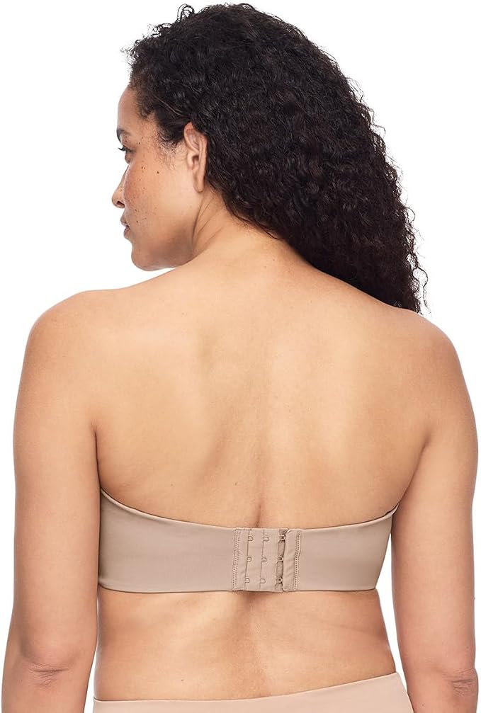 WARNER'S Easy Size Lightly Lined Wireless Strapless Bra TOASTED ALMOND L