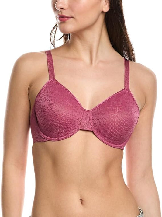 WACOAL Plus Size Unlined Full Coverage Underwire Minimizer Bra MAGENTA 40C