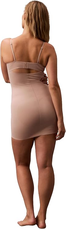 NWD CALVIN KLEIN Shapewear Stay-Put Compression Sculpting Stretch Slip CEDAR S