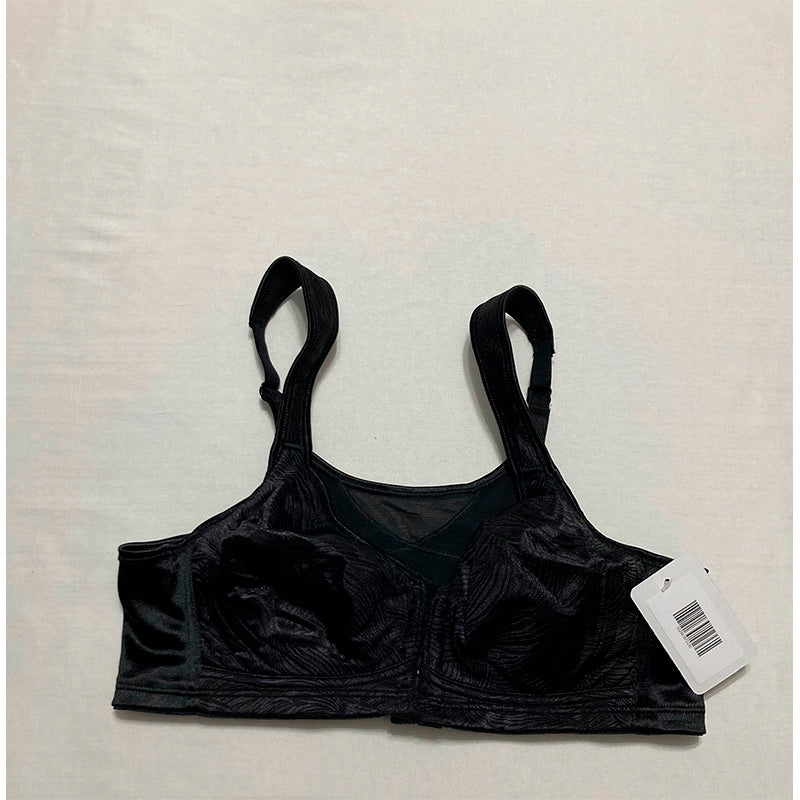 Playtex Posture Boost Front Close Wireless Bra Black 36B