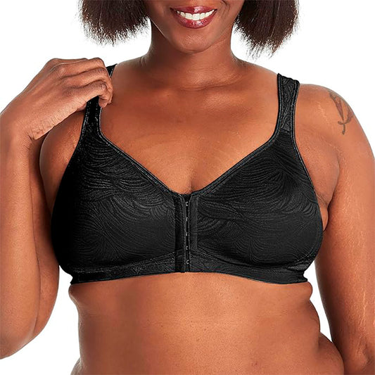 Playtex Posture Boost Front Close Wireless Bra Black 36B