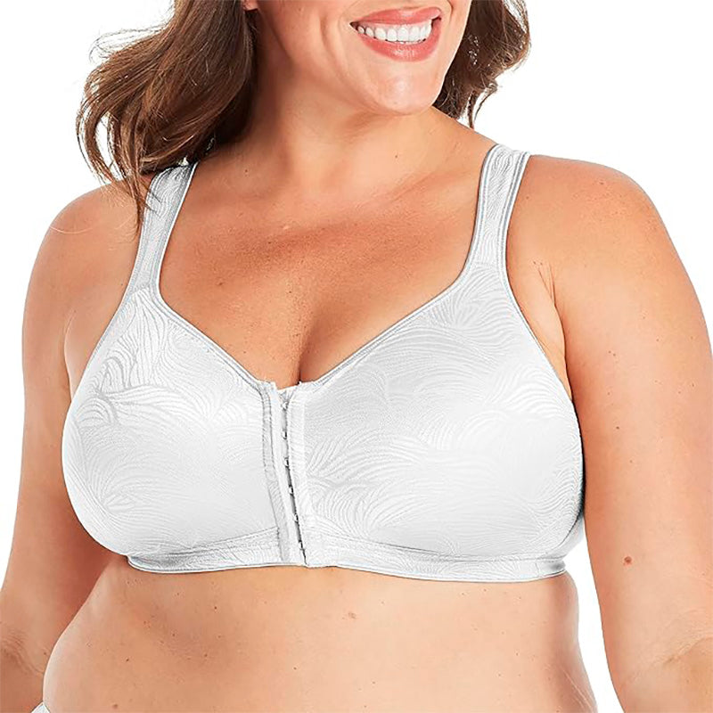 Playtex Front Close Wirefree Back Support White 36C